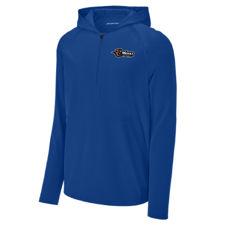 Classic 1/2 Zip Long Sleeve Hooded Jacket