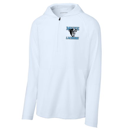 Classic 1/2 Zip Long Sleeve Hooded Jacket