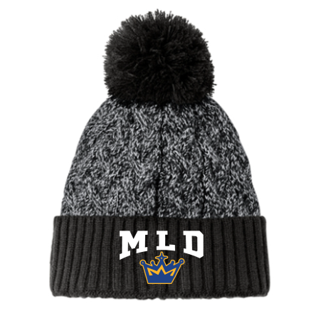 New Era Marled Knit Pom Beanie