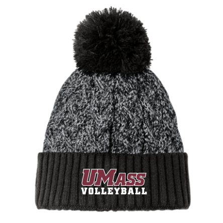 New Era Marled Knit Pom Beanie