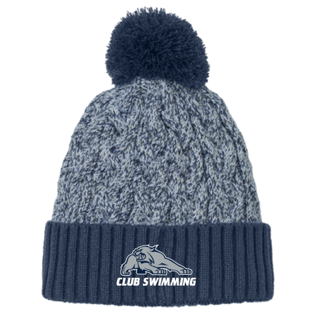 New Era Marled Knit Pom Beanie