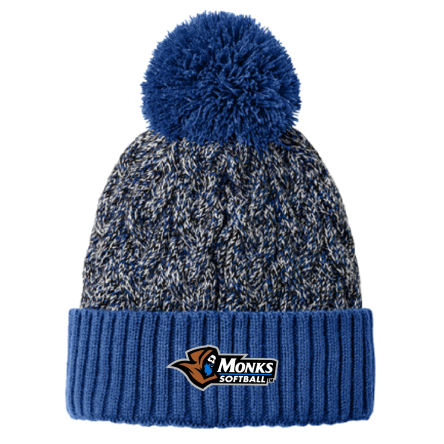 New Era Marled Knit Pom Beanie