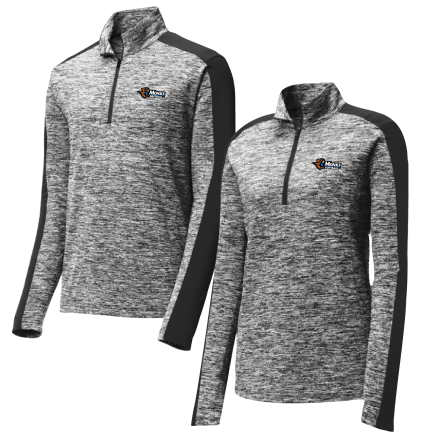 Electric Heather Colorblock 1/4 Zip Pullover