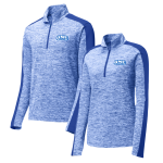 Electric Heather Colorblock 1/4 Zip Pullover