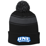 Striped Pom Beanie