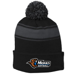 Striped Pom Beanie