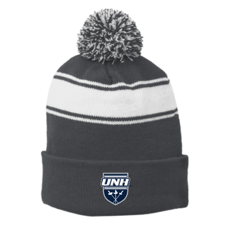 Striped Pom Beanie
