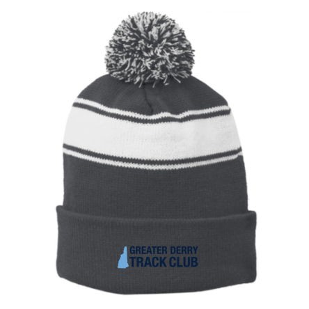 Striped Pom Beanie