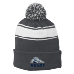 Striped Pom Beanie