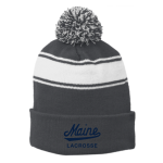 Striped Pom Beanie