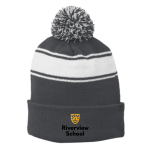 Striped Pom Beanie