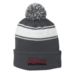 Striped Pom Beanie