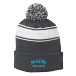 Striped Pom Beanie