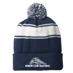 Striped Pom Beanie