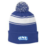 Striped Pom Beanie