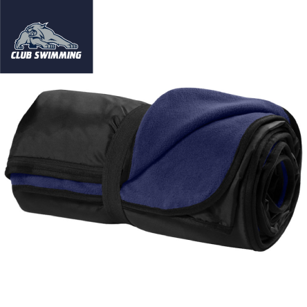 Classic Navy Fleece Travel Blanket
