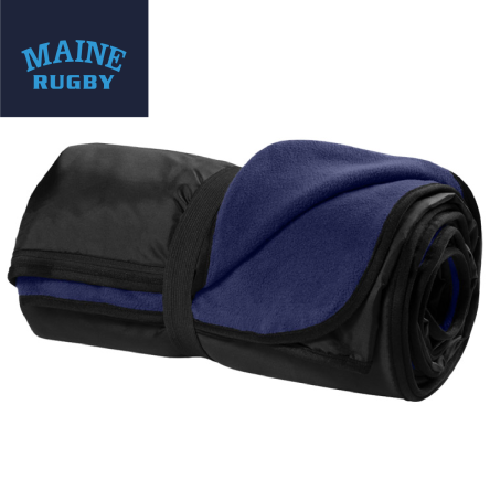 Classic Navy Fleece Travel Blanket