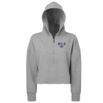 Women’s Cropped 1/2 Zip Hooded Sweatshirt