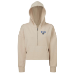 Women’s Cropped 1/2 Zip Hooded Sweatshirt
