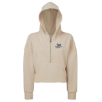 Women’s Cropped 1/2 Zip Hooded Sweatshirt