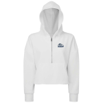 Women’s Cropped 1/2 Zip Hooded Sweatshirt