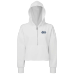 Women’s Cropped 1/2 Zip Hooded Sweatshirt