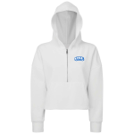 Women’s Cropped 1/2 Zip Hooded Sweatshirt