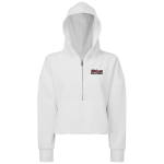 Women’s Cropped 1/2 Zip Hooded Sweatshirt