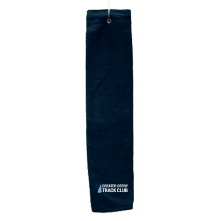 Navy Deluxe Golf Towel with Hook
