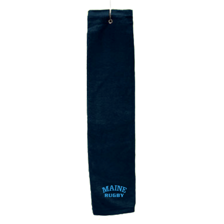 Navy Deluxe Golf Towel with Hook