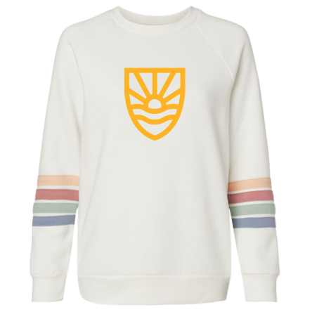 Women's Striped Crewneck Sweatshirt